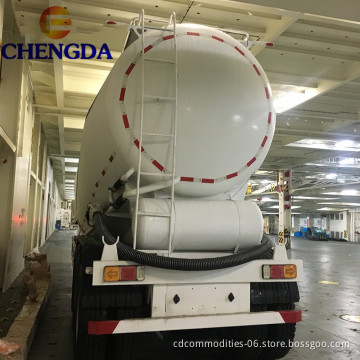 China Dry Cement Bulk Tanker Semi Trailer With Air Compressor For Sale